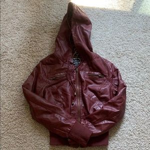 Faux leather jacket